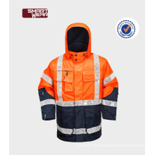 men's gorgeous orange reflective hi vis safety workear